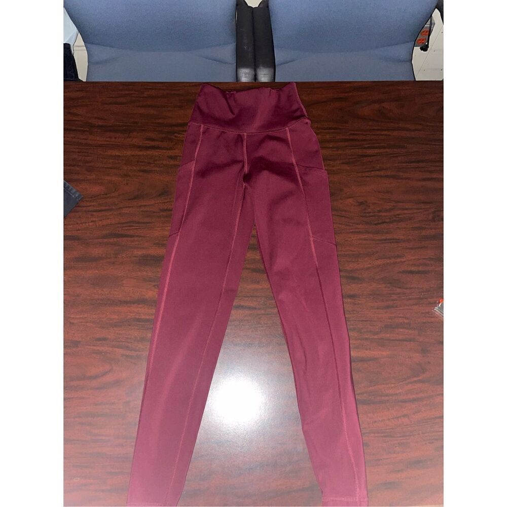 American Eagle Maroon The Everything Pocket Leggings Size X-Small